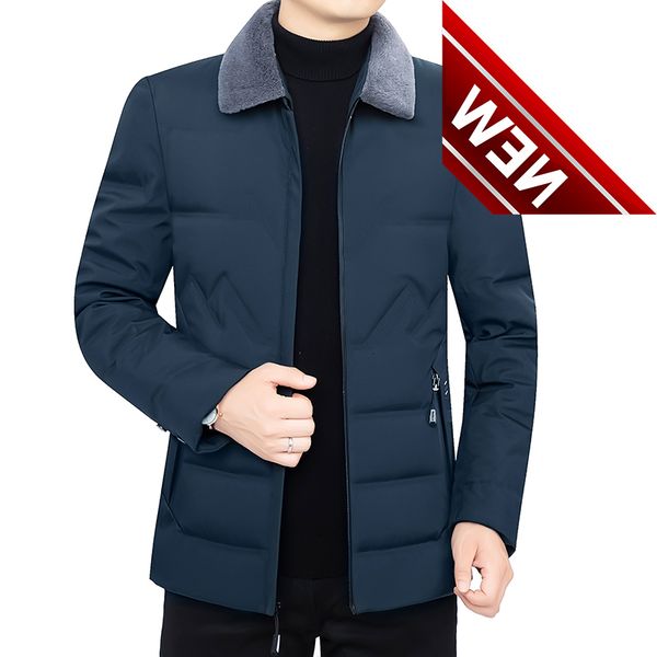 2021 winter new men's white duck down jackets solid color short casual fur collar warm coats parkas korean clothing, Black
2021 winter new men's white duck down jackets solid color short casual fur collar warm coats parkas korean clothing, Black