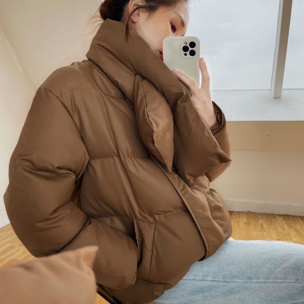New Korean Solid Brief Fashion Outwear Stylish All-match 2021 Winter Loose Casual Hot Women Cotton Thick Warm Basic Jackets 1g0u, Black
New Korean Solid Brief Fashion Outwear Stylish All-match 2021 Winter Loose Casual Hot Women Cotton Thick Warm Basic Jackets 1g0u, Black
