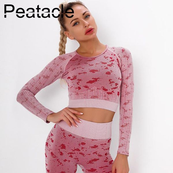 yoga outfits peatacle seamless knitted workout shirts for women quick dry long sleeve fitness wear sports running, White;red
yoga outfits peatacle seamless knitted workout shirts for women quick dry long sleeve fitness wear sports running, White;red