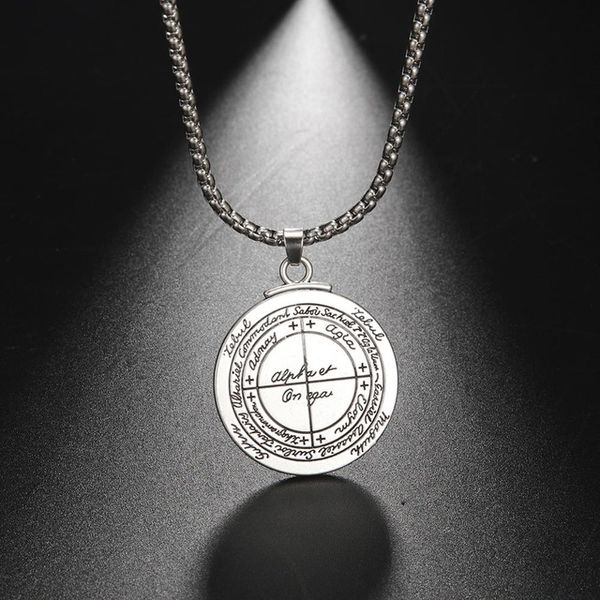 heap Pendant Necklaces Teamer Double Sided Talisman for Good Luck of Solomon Pentacle Seal Pendant Necklace Jewelry Wicca Tlisman Amulet ..., Silver
heap Pendant Necklaces Teamer Double Sided Talisman for Good Luck of Solomon Pentacle Seal Pendant Necklace Jewelry Wicca Tlisman Amulet ..., Silver