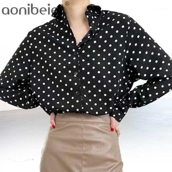 aonibeier spring office lady polka dot blouse turn-down collar black long sleeved minimalist loose shirt 2021 chic outwear women's blou, White
aonibeier spring office lady polka dot blouse turn-down collar black long sleeved minimalist loose shirt 2021 chic outwear women's blou, White