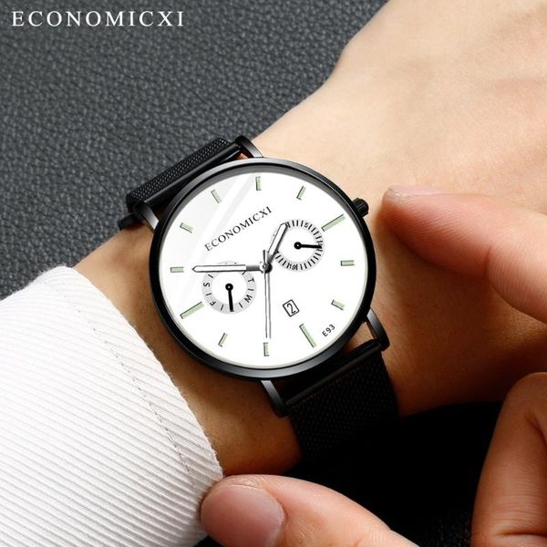 wristwatches mens classic black wristwatch luxury mesh belt ultra thin watches casual business sport calendar quartz watch#p30, Slivery;brown
wristwatches mens classic black wristwatch luxury mesh belt ultra thin watches casual business sport calendar quartz watch#p30, Slivery;brown