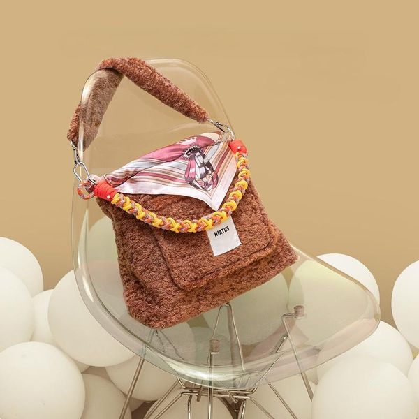 evening bags autumn and winter plush silk scarf contrast color large bag woven rope shoulder belt decorative buckle messenger
evening bags autumn and winter plush silk scarf contrast color large bag woven rope shoulder belt decorative buckle messenger