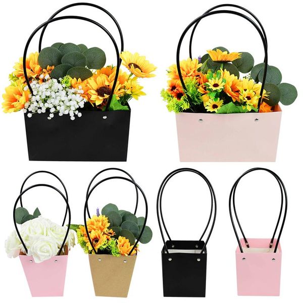 wedding portable flower box square waterproof kraft paper gifts bags for valentine's day birthday party decor rose flower basket
wedding portable flower box square waterproof kraft paper gifts bags for valentine's day birthday party decor rose flower basket