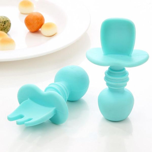 silicone baby utensils baby fork and spoon set, toddler training utensils, led weaning stage 1 for ages 6 months+
silicone baby utensils baby fork and spoon set, toddler training utensils, led weaning stage 1 for ages 6 months+