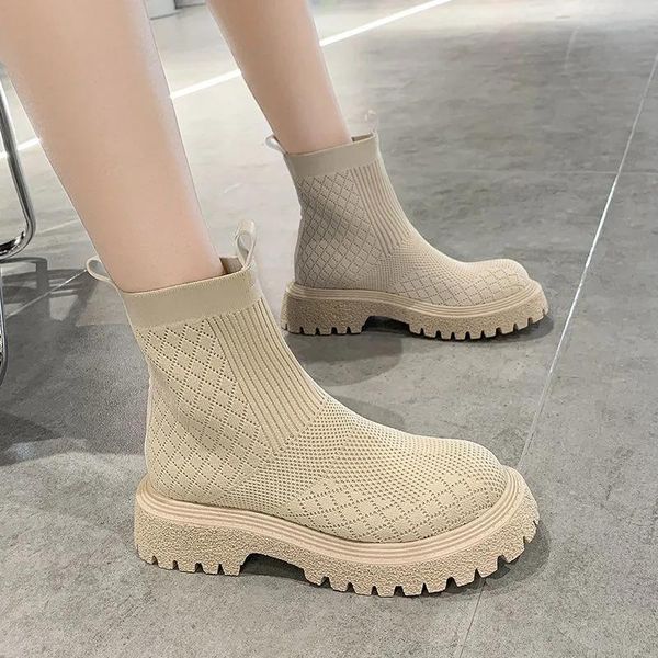 boots women's 2021 fall flying knitting socks shoes mesh breathable short thick bottom increased, Black
boots women's 2021 fall flying knitting socks shoes mesh breathable short thick bottom increased, Black