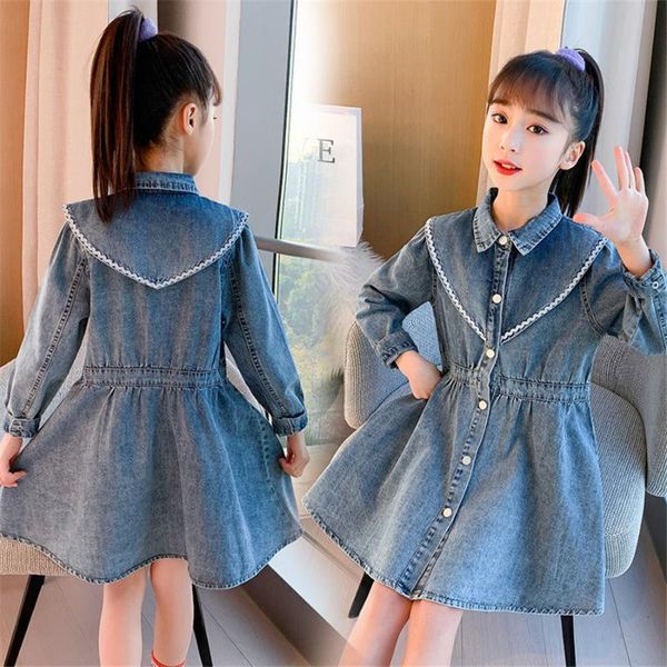coat spring autumn clothing jeans for girls denim jackets children outerwear kid active clothes teenager long trench top, Blue;gray
coat spring autumn clothing jeans for girls denim jackets children outerwear kid active clothes teenager long trench top, Blue;gray