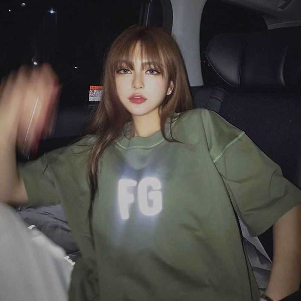 god of feel high version fg olive green zhou yangqing same reflective men's and women's loose short sleeve t-shirt, White;black
god of feel high version fg olive green zhou yangqing same reflective men's and women's loose short sleeve t-shirt, White;black