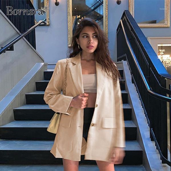 women's suits & blazers bornsra 2021 jacket female girl buttoned beige suit casual spliced womens office lady long blazer, White;black
women's suits & blazers bornsra 2021 jacket female girl buttoned beige suit casual spliced womens office lady long blazer, White;black