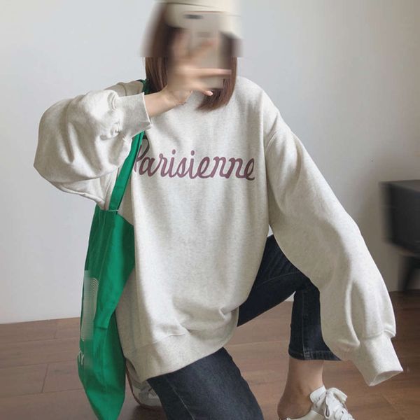 autumn zhima rice flower grey random letter printing women's sweater loose round neck pullover casual top, Black
autumn zhima rice flower grey random letter printing women's sweater loose round neck pullover casual top, Black