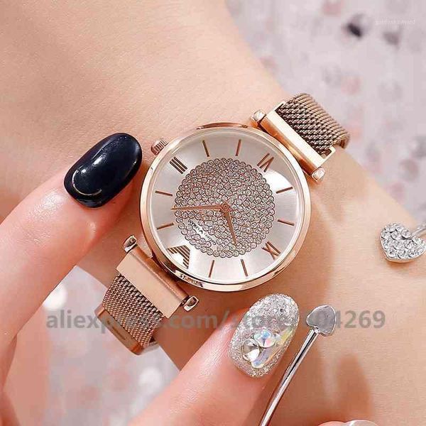 wholesale fashion starry sky rhinestone quartz mesh with magnetic buckle ladies watch women dress watches wristwatches, Slivery;brown
wholesale fashion starry sky rhinestone quartz mesh with magnetic buckle ladies watch women dress watches wristwatches, Slivery;brown