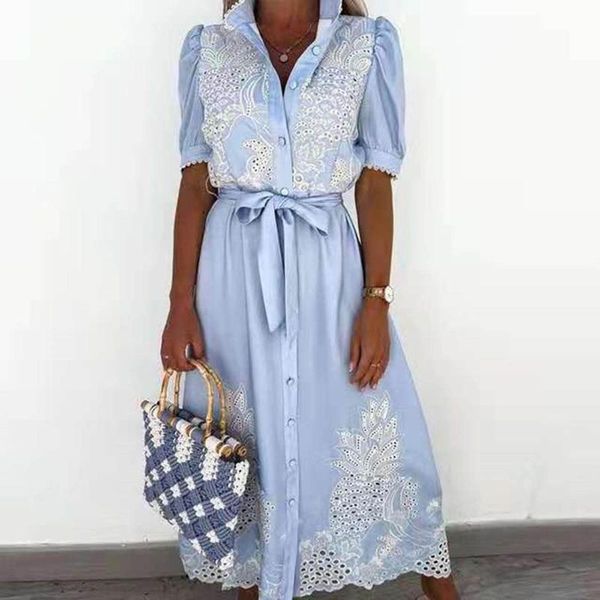 casual dresses summer women long dress plus size short sleeve v neck elegant for clothing vestidos mujer verano 2021, Black;gray
casual dresses summer women long dress plus size short sleeve v neck elegant for clothing vestidos mujer verano 2021, Black;gray