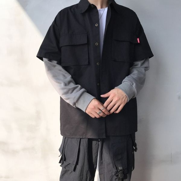 2021 new summer men's split joint thicken coats long sleeve work clothes false two piece high-quality white shirt size -2xl tc65
2021 new summer men's split joint thicken coats long sleeve work clothes false two piece high-quality white shirt size -2xl tc65