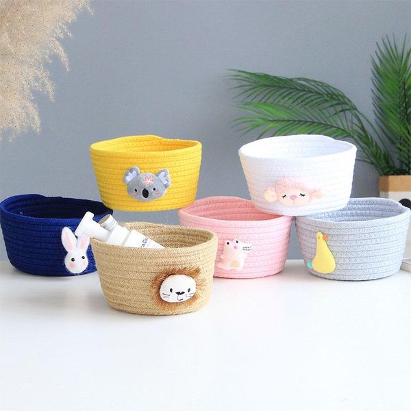 storage baskets nordic cotton rope woven basket deskorganizer sundries containers cartoon animal weeding decoration
storage baskets nordic cotton rope woven basket deskorganizer sundries containers cartoon animal weeding decoration