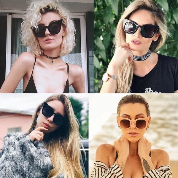 sunglasses black oversized cat eye women vintage retro ladies designer sun glasses female color mirror oculos, White;black
sunglasses black oversized cat eye women vintage retro ladies designer sun glasses female color mirror oculos, White;black