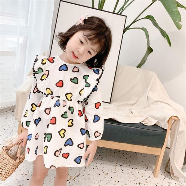 1-7t toddler kid baby girl clothes ruffle heart print dress elegant cute sweet high waist loose spring lovely outfit girl's dresses, Red;yellow
1-7t toddler kid baby girl clothes ruffle heart print dress elegant cute sweet high waist loose spring lovely outfit girl's dresses, Red;yellow