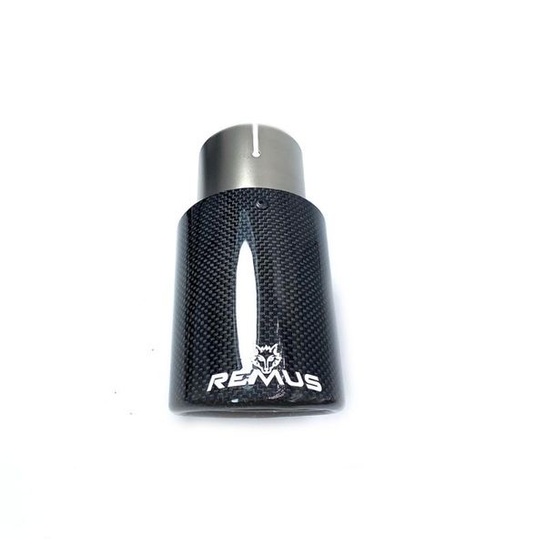 manifold & parts 1pc car exhaust pipe glossy carbon fiber tail end tip stainless steel single-tube muffler with remus logo
manifold & parts 1pc car exhaust pipe glossy carbon fiber tail end tip stainless steel single-tube muffler with remus logo