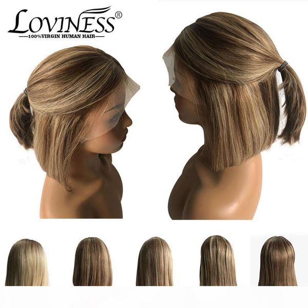 13*6 balayage short bob 150% lace front human hair wig highlight ombre honey blonde colored wig brazilian remy virgin hair, Black;brown
13*6 balayage short bob 150% lace front human hair wig highlight ombre honey blonde colored wig brazilian remy virgin hair, Black;brown