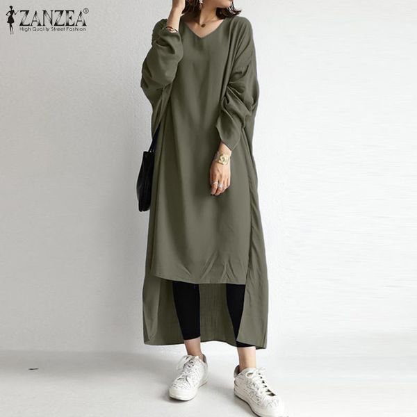 casual dresses zanzea women long shirt dress spring elegant sleeve high low solid sundress female loose basic robe femme, Black;gray
casual dresses zanzea women long shirt dress spring elegant sleeve high low solid sundress female loose basic robe femme, Black;gray