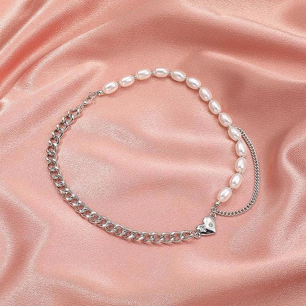 chokers trendy asymmetrical splicing simulated pearl chains choker necklaces for women ladies heart chocker necklace jewelry, Golden;silver
chokers trendy asymmetrical splicing simulated pearl chains choker necklaces for women ladies heart chocker necklace jewelry, Golden;silver