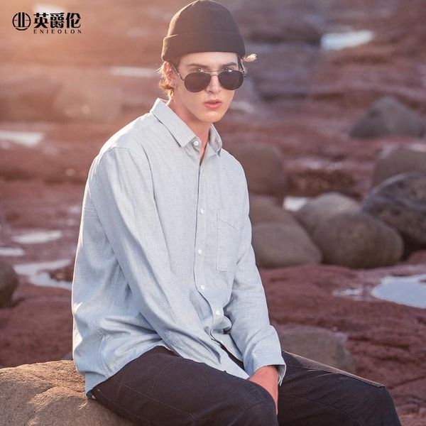 enjeolon brand men 2021 autumn casual shirt fashion long sleeved shirt men's simplicity stripes cx2306, White;black
enjeolon brand men 2021 autumn casual shirt fashion long sleeved shirt men's simplicity stripes cx2306, White;black