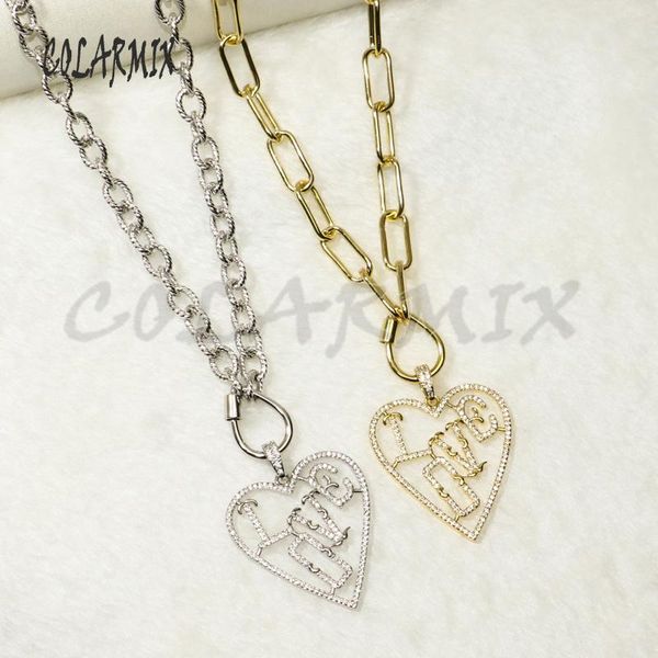pendant necklaces 3pcs love pendants necklace jewels accessories heart for women big link chain 50380, Silver
pendant necklaces 3pcs love pendants necklace jewels accessories heart for women big link chain 50380, Silver