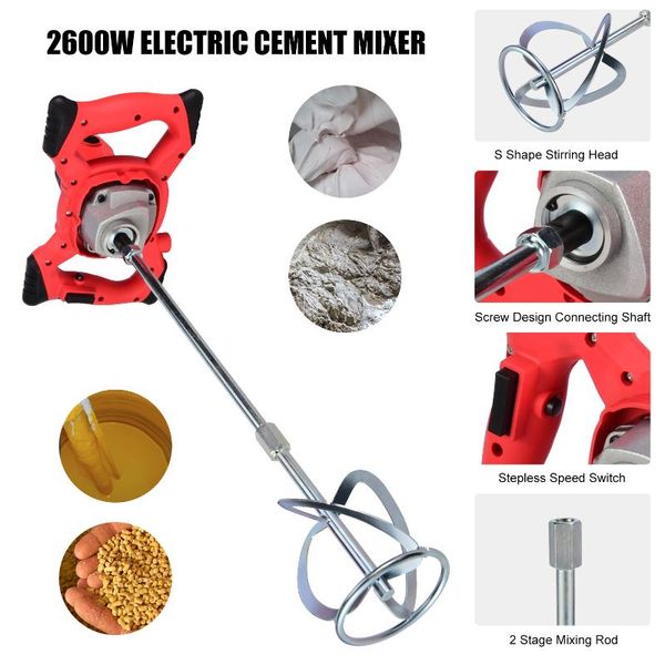 power tool sets 220v 2600w electric cement mixer industrial agitator 6-speed adjustment two-stage mixing rod stepless speed changing dual ha
power tool sets 220v 2600w electric cement mixer industrial agitator 6-speed adjustment two-stage mixing rod stepless speed changing dual ha
