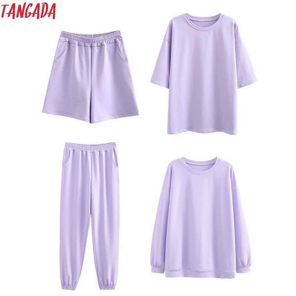 tangada autumn women terry 95% cotton suit oversized sets o neck hoodies sweatshirt shorts pants suits 6l30 210609, White
tangada autumn women terry 95% cotton suit oversized sets o neck hoodies sweatshirt shorts pants suits 6l30 210609, White