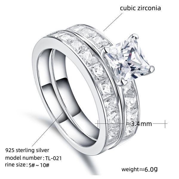 new real 925 sterling silver wedding ring set for women silver wedding engagement jewelry wholesale n64
new real 925 sterling silver wedding ring set for women silver wedding engagement jewelry wholesale n64