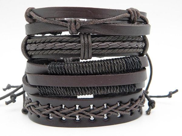 charm bracelets brand stylish leather braided cuff handcrafted vintage diy wristband for men women gifts, Golden;silver
charm bracelets brand stylish leather braided cuff handcrafted vintage diy wristband for men women gifts, Golden;silver
