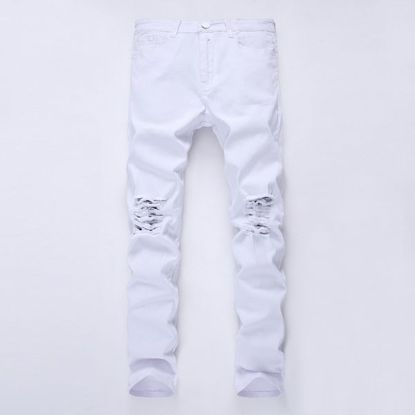 mens black jeans skinny ripped destroyed stretch slim fit hip hop pants with holes for men 27-38 kg-342, Blue
mens black jeans skinny ripped destroyed stretch slim fit hip hop pants with holes for men 27-38 kg-342, Blue