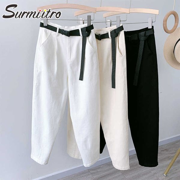surmiitro korean mom jeans women with belt spring autumn denim harem pants female high waist boyfrind jeans white black 210712, Blue
surmiitro korean mom jeans women with belt spring autumn denim harem pants female high waist boyfrind jeans white black 210712, Blue