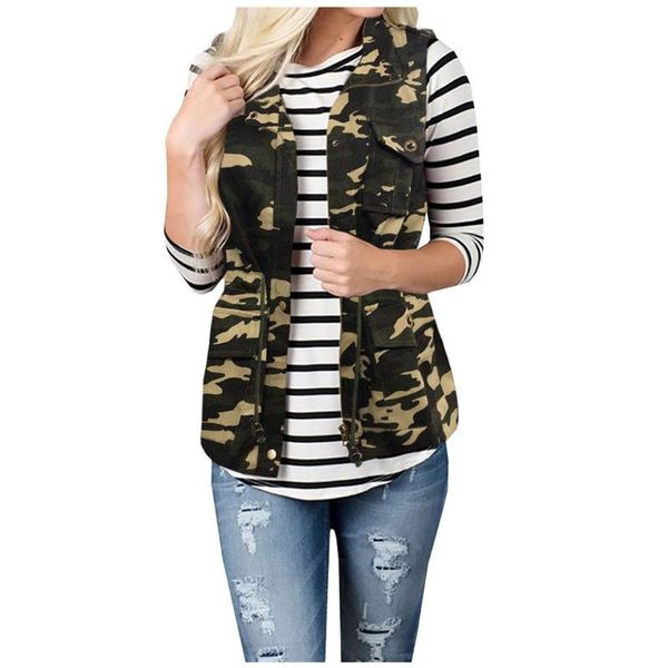 women's vests jaycosin winter camouflage vest chalecos para mujer jacket women long stand collar waistcoat female drop, Black;white
women's vests jaycosin winter camouflage vest chalecos para mujer jacket women long stand collar waistcoat female drop, Black;white