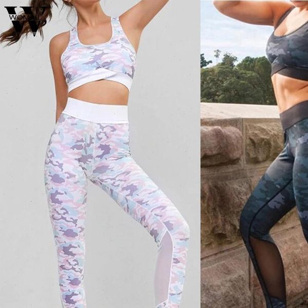 tracksuit women sleeveless fashion camouflage high waist crop pant set fitness suit mesh female gym sportswear outfit, Gray
tracksuit women sleeveless fashion camouflage high waist crop pant set fitness suit mesh female gym sportswear outfit, Gray