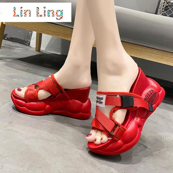 rimocy red buckle wedges sandals for women fashion cross strap high heels platform shoes woman summer beach slippers, Black
rimocy red buckle wedges sandals for women fashion cross strap high heels platform shoes woman summer beach slippers, Black