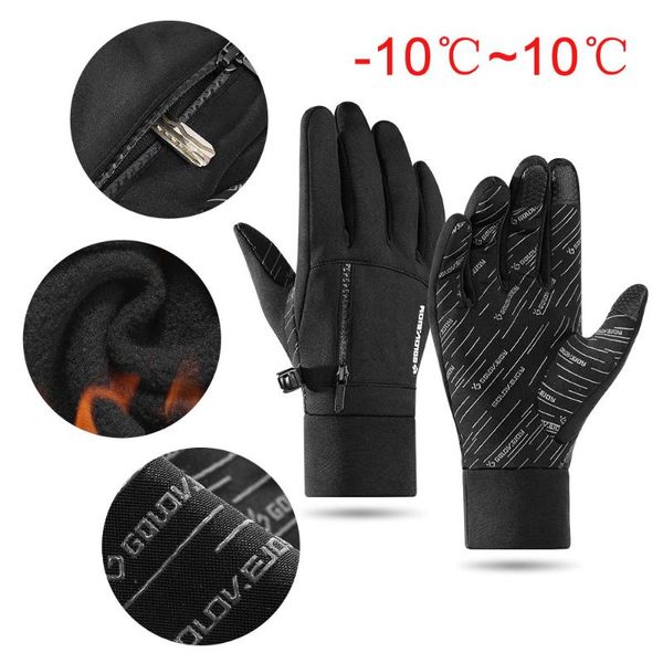 cycling gloves touch screen bicycle mtb road bike waterproof men winter warm camping hiking racing full long finger glove, Black
cycling gloves touch screen bicycle mtb road bike waterproof men winter warm camping hiking racing full long finger glove, Black
