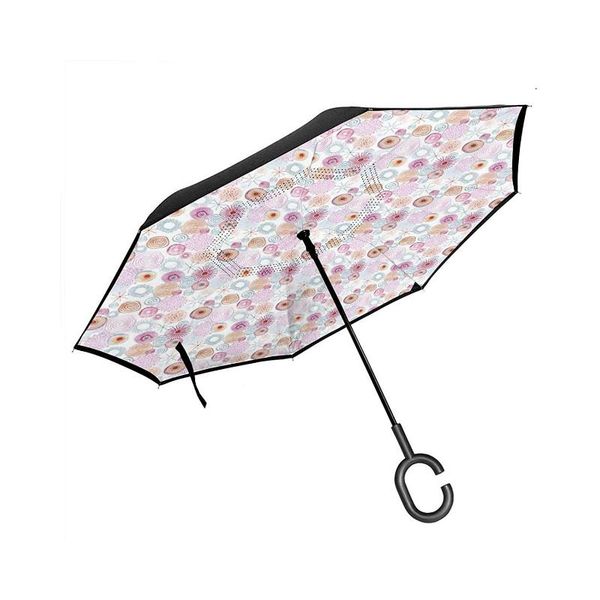 umbrellas car reversing umbrella, dahlia petal printing watercolor and graffiti circles geometric dotted lines, with c-shaped handle
umbrellas car reversing umbrella, dahlia petal printing watercolor and graffiti circles geometric dotted lines, with c-shaped handle