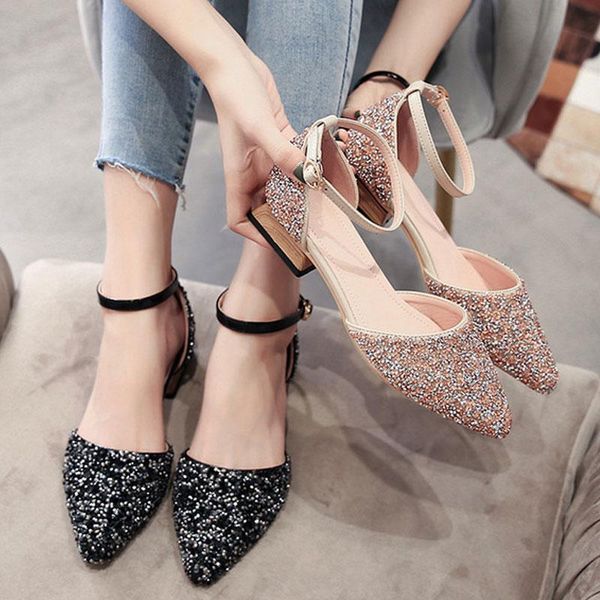 dress shoes bling crystal women pumps fashion pointed toe low heels buckle strap party big size 34-43, Black
dress shoes bling crystal women pumps fashion pointed toe low heels buckle strap party big size 34-43, Black