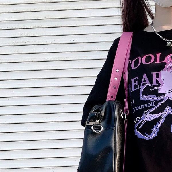 kawaii cartoon pink short sleeve punk crop bear print summer casual cute women t shirt tee fashion clothing, White
kawaii cartoon pink short sleeve punk crop bear print summer casual cute women t shirt tee fashion clothing, White