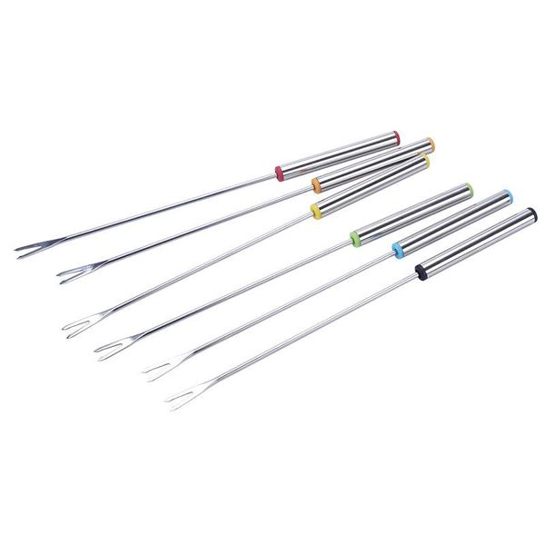 forks 6pcs/det mult-icolor 24cm stainless steel dessert fork cheese and chocolate fondue fruit fusion skewer kitchen tools
forks 6pcs/det mult-icolor 24cm stainless steel dessert fork cheese and chocolate fondue fruit fusion skewer kitchen tools