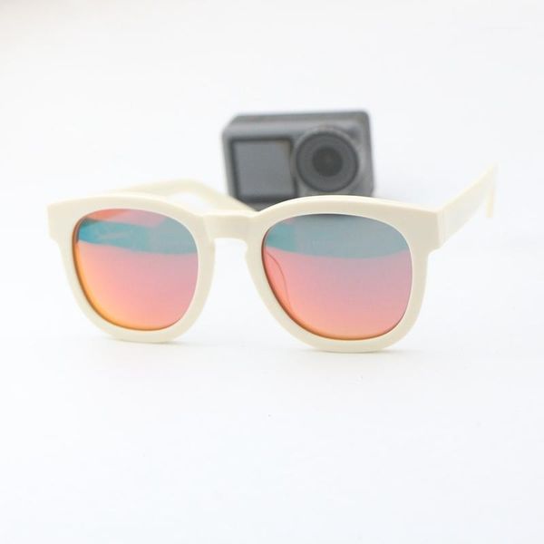 beige women's sunglasses fashionable square frame red and yellow reflective lenses outdoor anti-uv400, White;black
beige women's sunglasses fashionable square frame red and yellow reflective lenses outdoor anti-uv400, White;black