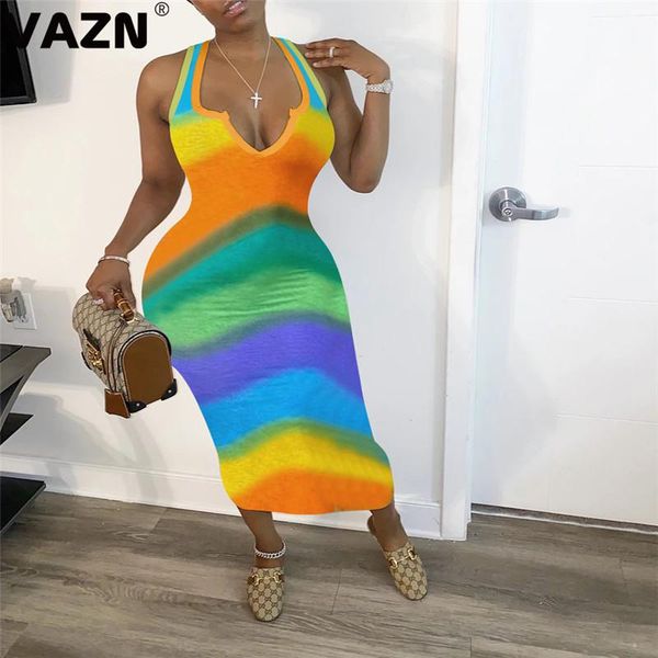 casual dresses vazn 2021 summer lady 3 colors ankle-length colorful dress sleeveless sheath striped high street, Black;gray
casual dresses vazn 2021 summer lady 3 colors ankle-length colorful dress sleeveless sheath striped high street, Black;gray