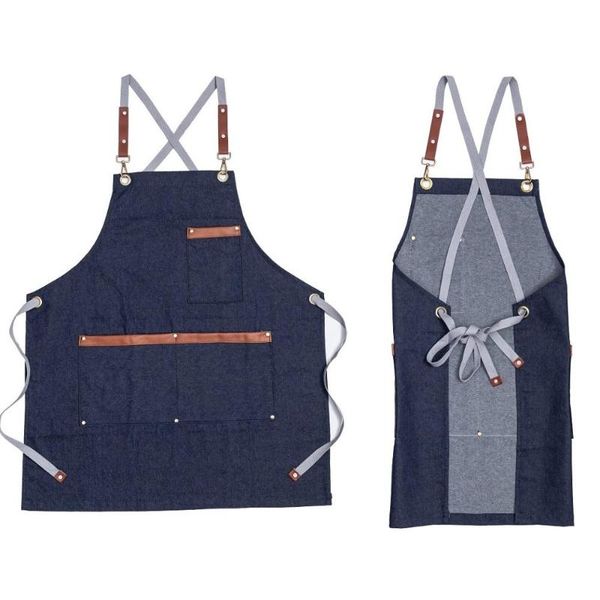 m-l size new adjustable denim baking kitchen aprons for woman man chef cooking uniform restaurant coffee shop work bib
m-l size new adjustable denim baking kitchen aprons for woman man chef cooking uniform restaurant coffee shop work bib