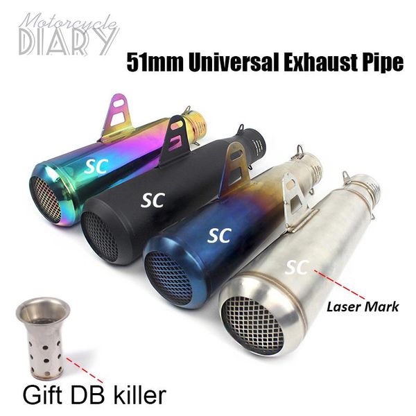 motorcycle exhaust system 38-51mm universal for yzf r6 r15 r1 tmax155 xmax gsx250 pcx125 pipe escape moto db killer sc laser mark bike
motorcycle exhaust system 38-51mm universal for yzf r6 r15 r1 tmax155 xmax gsx250 pcx125 pipe escape moto db killer sc laser mark bike
