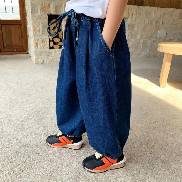 jeans autumn arrival korean style girl's trousers loose all-match casual pure color long pants for cool cute baby girls, Blue
jeans autumn arrival korean style girl's trousers loose all-match casual pure color long pants for cool cute baby girls, Blue