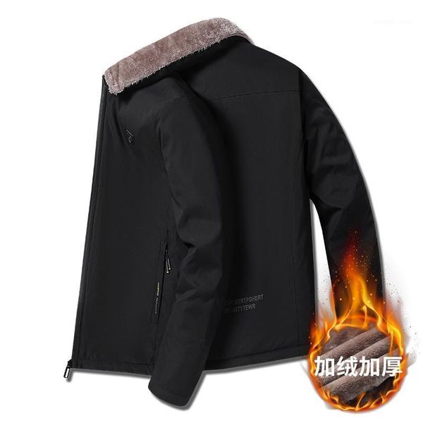 men's jackets men 2021 winter fleece warm thick fashion fur collar soild color coat autumn outwear military casual jacket, Black;brown
men's jackets men 2021 winter fleece warm thick fashion fur collar soild color coat autumn outwear military casual jacket, Black;brown