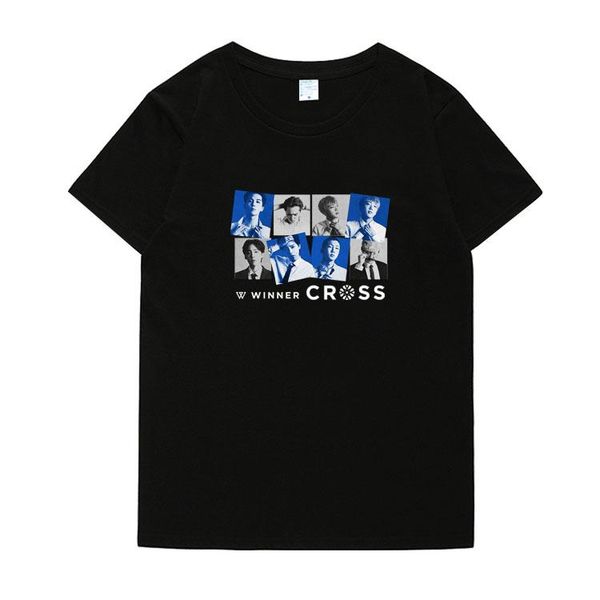 women's t-shirt arrival kpop winner cross same member pos printing o neck t shirt summer short sleeve, White
women's t-shirt arrival kpop winner cross same member pos printing o neck t shirt summer short sleeve, White