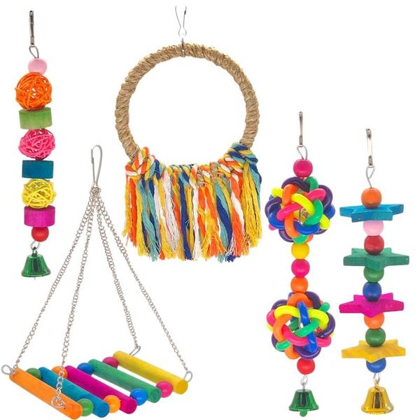other bird supplies 5 packs parrot hammock bell toys swing chewing parakeet for cockatiels conures love birds
other bird supplies 5 packs parrot hammock bell toys swing chewing parakeet for cockatiels conures love birds