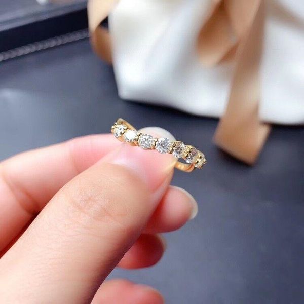 cluster rings meibapj arrival 7 stones d color moissanite diamond simple ring for women 925 sterling silver fine wedding jewelry, Golden;silver
cluster rings meibapj arrival 7 stones d color moissanite diamond simple ring for women 925 sterling silver fine wedding jewelry, Golden;silver