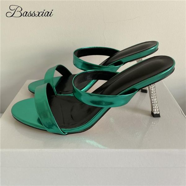 bright patent leather one-strap party shoes woman crystal rhinestone thin high heels slingbacks summer sandals women, Black
bright patent leather one-strap party shoes woman crystal rhinestone thin high heels slingbacks summer sandals women, Black